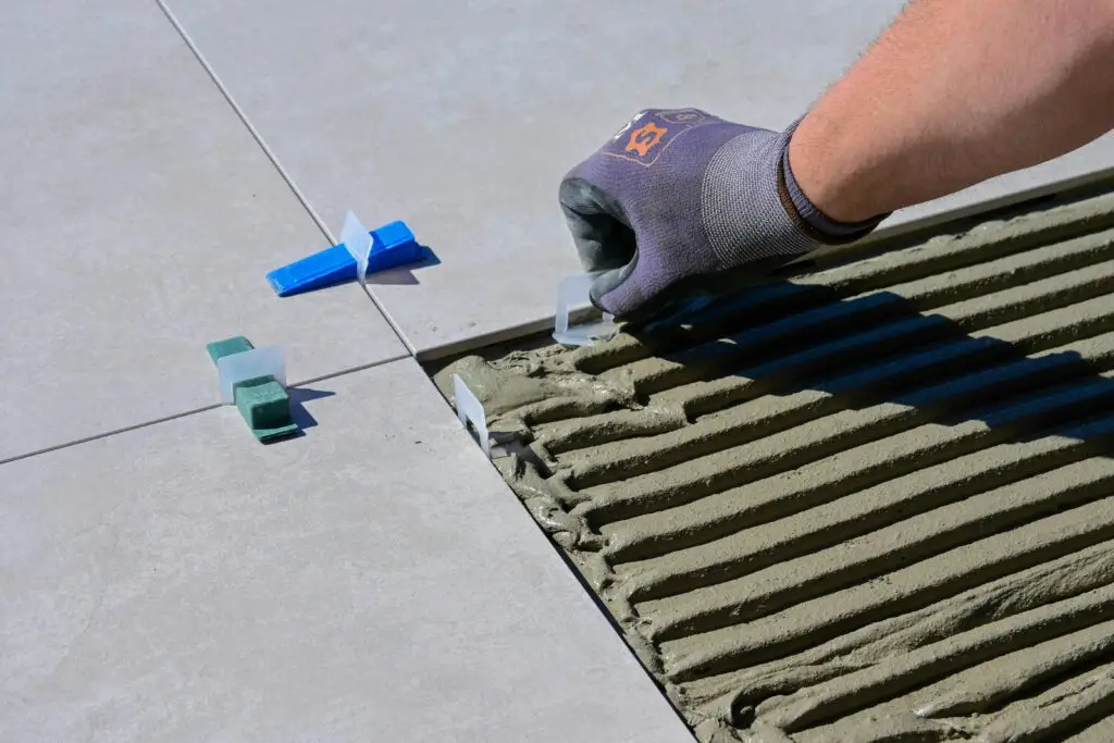 Tiling installation